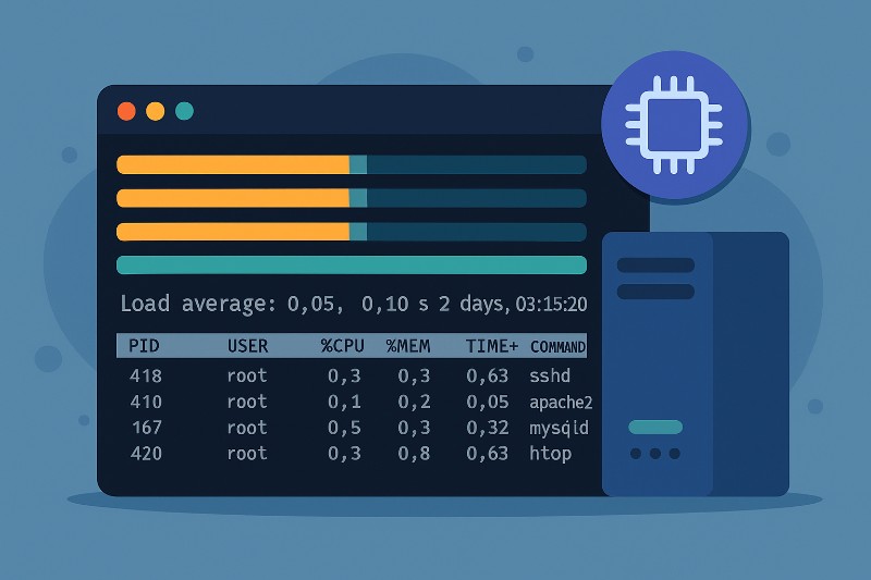 htop unter Linux – der interaktive Systemmonitor für deinen Server