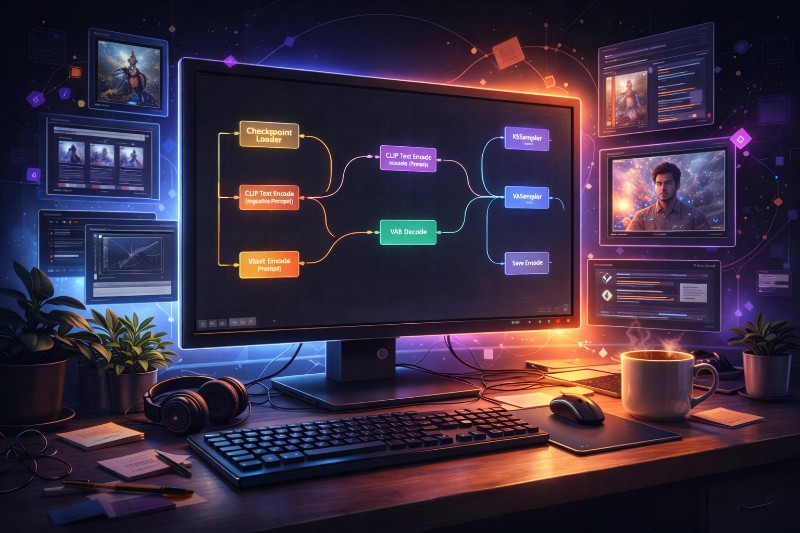 Die wichtigsten ComfyUI-Nodes verstehen – Workflows statt Klicks