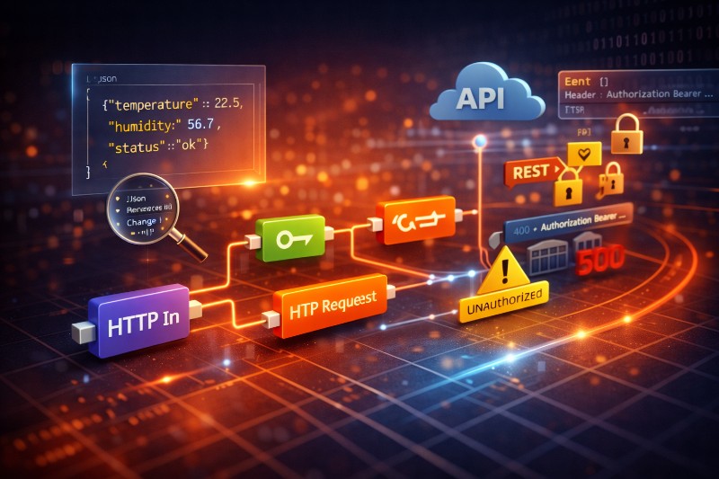 Daten verarbeiten mit Node-RED: APIs, JSON & Webhooks richtig integrieren