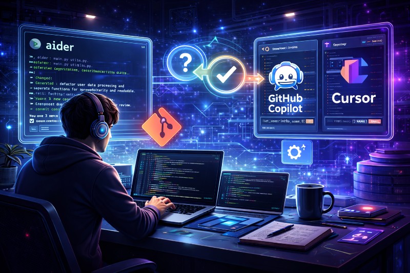 aider vs. Copilot & Co.: Welches KI-Tool passt wirklich zu deinem Workflow?