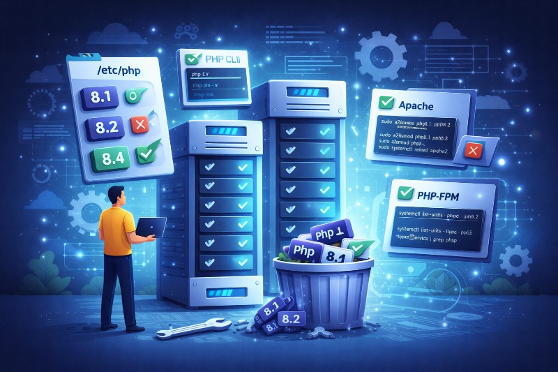 Admin-Checkliste: Alte PHP-Versionen unter Debian 12 entfernen