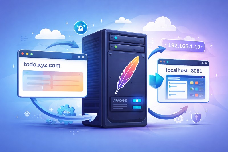 Apache Reverse Proxy: Subdomain sauber auf internen Port weiterleiten