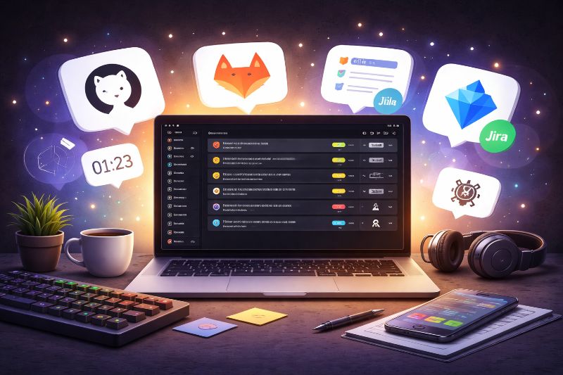Super Productivity für Entwickler: GitHub, GitLab & Jira perfekt integriert