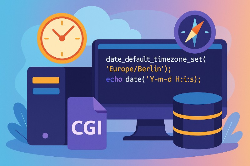 PHP-Zeit &amp; Zeitzone korrekt einstellen – inkl. Troubleshooting (Apache/Nginx, PHP-FPM, Frameworks &amp; DB)