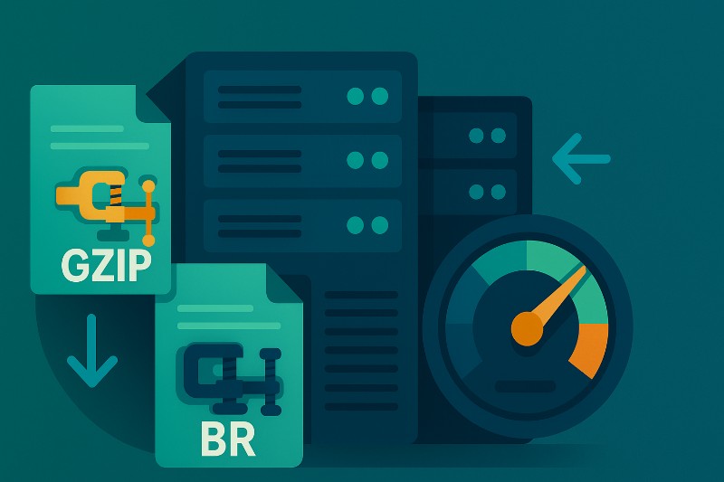 Gzip &amp; Brotli-Kompression aktivieren – Bandbreite sparen, Ladezeit verbessern