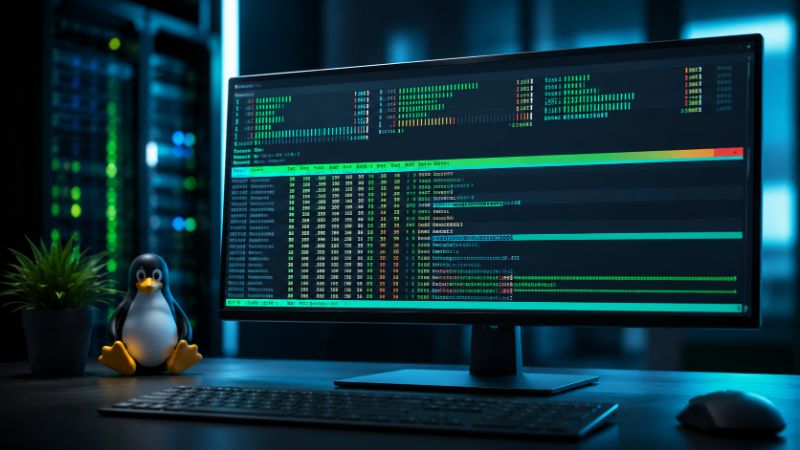 Grafik: htop unter Linux – Der komfortable Systemmonitor
