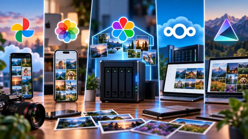Immich vs. Google Fotos, Apple Fotos, Nextcloud Photos und PhotoPrism