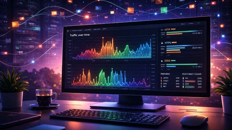 Netzwerktraffic analysieren – HTTP, DNS & echte Praxisbeispiele mit Sniffnet