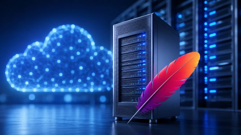 Grafik: Apache2 unter Debian 13 installieren und absichern